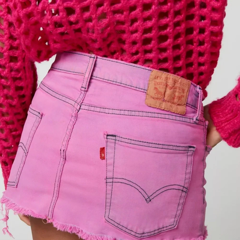 Urban‎ Outfitters Fuchsia Open-Knit Sweater